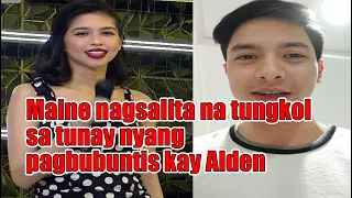 Maine Mendoza nagsalita na tungkol sa tunay nyang pagbubuntis kay Alden Richards