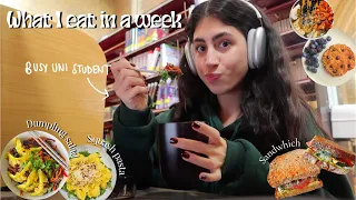 What I Eat In A Week AS A BUSY STUDENT ✨| cauliflower gnocchi, squash pasta, breakfast cookie + more