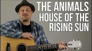 House Of The Rising Sun Guitar Lesson - The Animals - Easy Songs For Acoustic Guitar - Tutorial