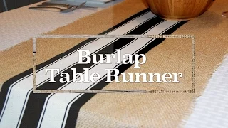 Burlap Table Runner