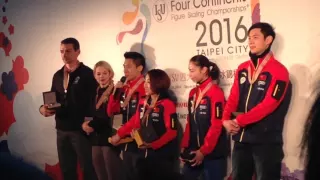4CC 2016 Pairs small medal ceremony