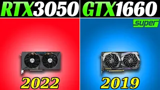 RTX 3050 vs. GTX 1660 Super | 20 Games Benchmarks