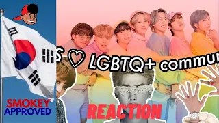 BTS supporting the LGBTQ+ community and breaking gender stereotypes #bts #btsreaction #btsarmy