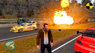 GTA 4 Crash Testing Real Car Mods Ep.341