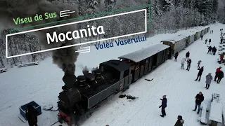 Mocanita Maramures Viseu de Sus Valea Vaserului Iarna | Steam Train Vaser Valley