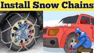 Install Snow Chain On Tyres | Snow Chains For Cars | Snow Chains Installation | Snow Chains Trucks