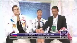 Elena Ilinykh Nikita Katsalapov 2014 worlds FD