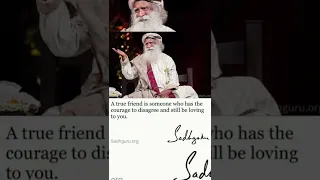 A true friend ❤️ Sadhguru Whatsapp Status #shorts