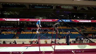 KETTUNEN Enni (FIN) - 2018 Artistic Worlds, Doha (QAT) - Qualifications Uneven Bars