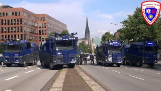 🚨 Wasserwerfer Großeinsatz in Hamburg [Compilation]