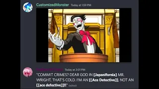 Spamton in Ace attorney