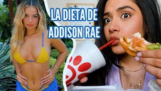 COMIENDO COMO TIKTOKER ADDISON RAE POR UN DÍA