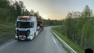 POV Truck Driving Scania R650 V8 6x4 Saltfjellet-Fauske