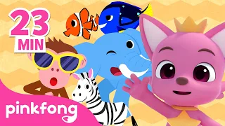 [ALL] Pinkfong bertemu teman binatang! | Kumpulan Lagu Hewan | Lagu Anak | Pinkfong & Baby Shark