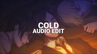 cold (baby tell me how did you get so cold) - maroon 5 ft. future [edit audio]