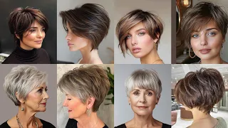 pixie Bob haircuts and hair colour ideas for women over 40 according to celeb haircuts 2024