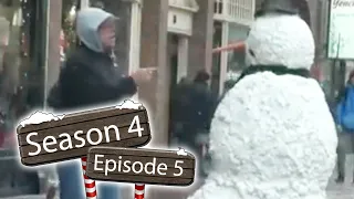 Scary Snowman Hidden Camera Practical Joke - Boston (2014) Episode 5