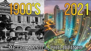 Evolution of Metro Manila 1900's - 2021 (Philippines)
