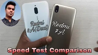 Redmi 8A dual vs Redmi 7A Speed Test Comparison