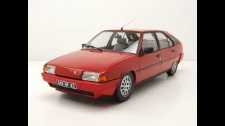 Citroen BX 16 TRS 1983 rot Modellauto 1:18 Norev