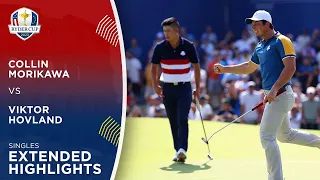 Collin Morikawa vs Viktor Hovland Extended Highlights | 2023 Ryder Cup