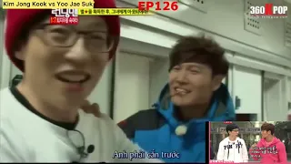 Kim Jong Kook vs Yoo Jae Suk funny [7012] 6. running man ep 128, ep 285, ep 298 #runningman7012 #kjk