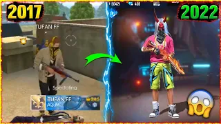 FREE FIRE PLAYERS 2017 VS 2022⚡⚡- GARENA FREEFIRE [Part 125]