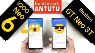 Realme GT Neo 3T vs iQOO Neo 6 Antutu Test Heating Test which is Best #realmegtneo3t