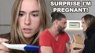 finding out I'M PREGNANT! & telling my fiancé we're having a baby!! (raw reaction)