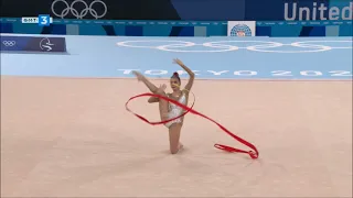 Dina Averina - Ribbon Qualifications - Tokyo 2020 Olympic Games (HD)