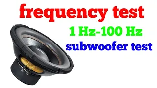 subwoofer frequency test 1hz to 100Hzvibration test on 10inch subwoofer