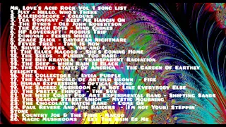 Mr. Love's 60's Acid Rock Vol 1 song list