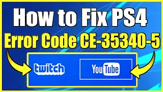 How to FIX PS4 Error Code 35340 5 and Fix Youtube & Twitch Live Streams not working! (Best Method!)