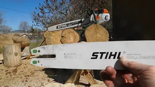 Psy Ko Stihl ms201TC. Not Much Slower With a 24" Bar & "Big Kid" Chain.