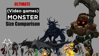 Ultimate Video Game Monsters Size Comparison