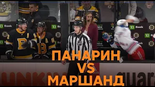 ПАНАРИН забивает БОСТОНУ + кинул крагу в МАРШАНДА :)) / funny moment PANARIN vs MARSHAND