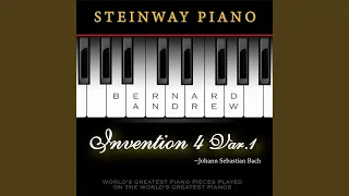 J. S. Bach: Invention No. 4 in D Minor, BWV 775: Variation No. 1 (Steinway Piano Version)