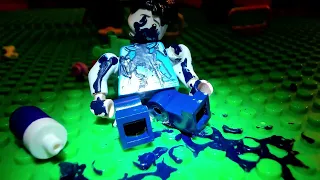 lego man tries the grimace shake