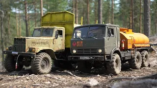 Custom King Kong RC CA30 1:12 scale 6x6 Trucks - Kraz 255b & Kamaz 4310 Metal body