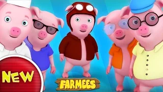 This Little Piggy Went To Market | Nursery Rhymes | Kids Songs | Baby 3D Rhymes by Farmees