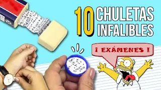 10 TRUCOS INCREIBLES para COPIAR en un EXAMEN sin que te pillen ✏️ ¡¡10 Chuletas INFALIBLES!!