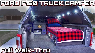Ford F150 Truck Camper : Full walk-through and tour