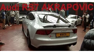 Audi RS7 Revving with Akrapovic Exhaust System