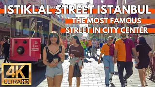 THE MOST FAMOUS STREET IN ISTANBUL CITY CENTER ISTIKLAL STREET 4K WALKING TOUR | 20 SEPTEMBER 2023