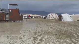 Burning Man rain, mud leaves Minnesota fire performers stranded