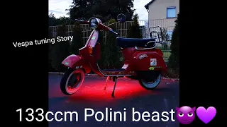 Tuning Story Vespa Pk 50 - 133cm Polini, full restauration, crazy work, Scooter racing