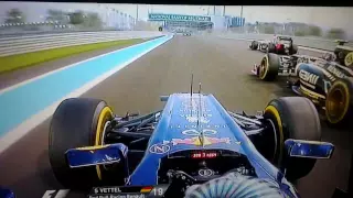 Vettel's Overtakes show in Abu Dhabi - 2012