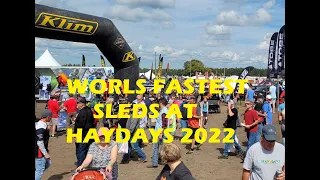 THE FASTEST SLEDS IN WORLD AT THE FINISH LINE AT HAYDAYS GRASS DRAGS 2022 (TOP 3 CLASSES)