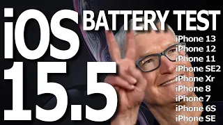 iOS 15.5 Final Battery Life / Battery Drain / Battery Performance Test.