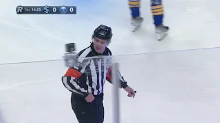 Ref Giving The Old "Fuck You" To Haydn Fleury In The Box